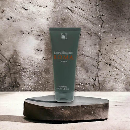 Laura Biagiotti Roma uomo Shower Gel - BLACK ELIXIR - Maison de Parfum