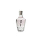 Edles Damenparfum in klarer Glasflasche mit zart roséfarbenem Duft, Duftname vertikal bedruckt