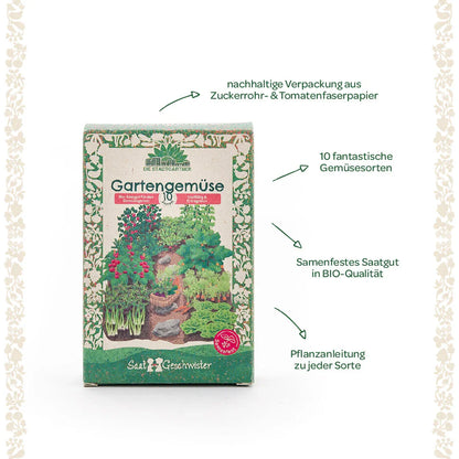 BIO-Saatgut-Set "Gartengemüse"