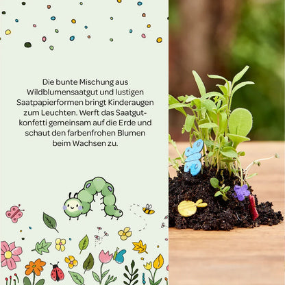 Buntes Saatgutkonfetti