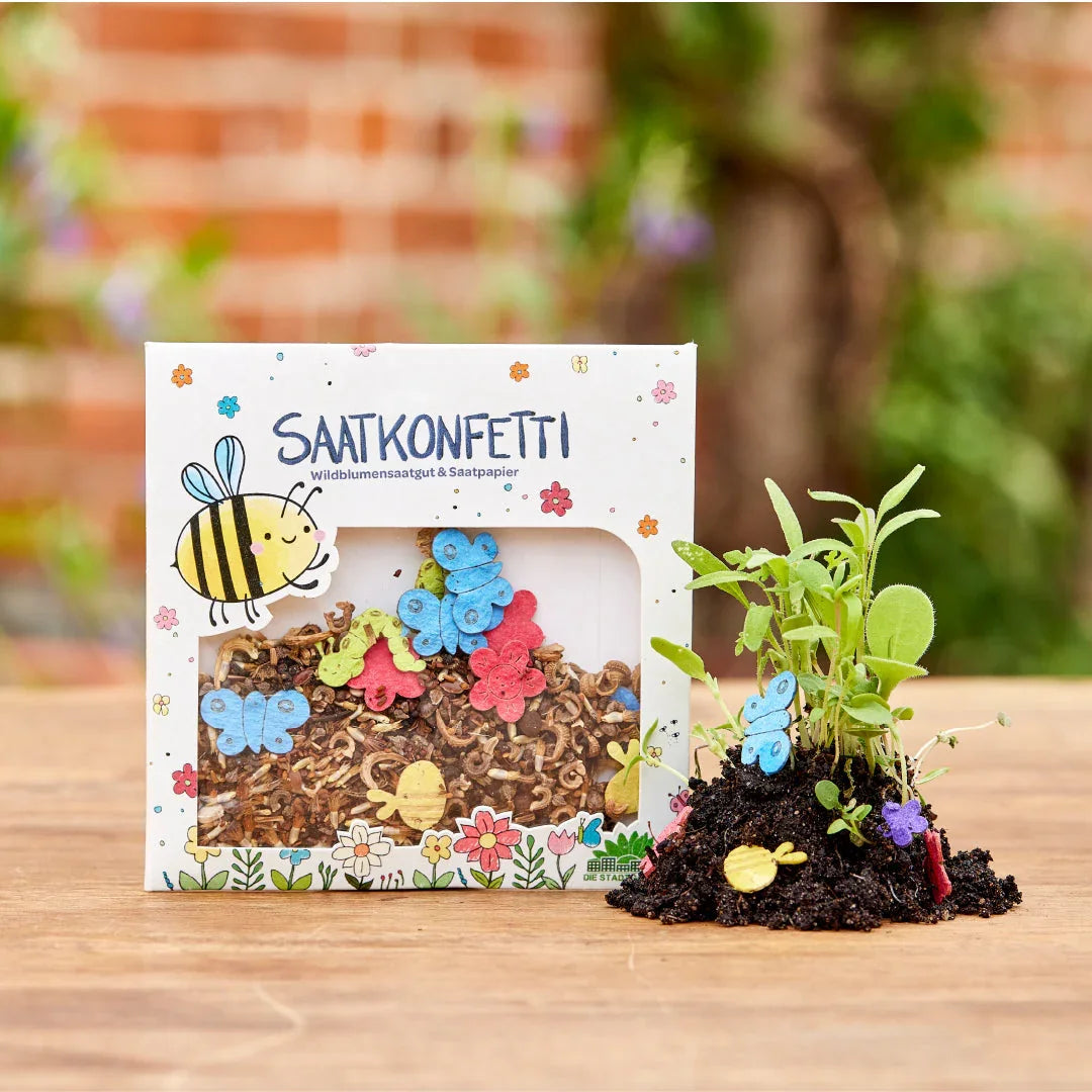 Buntes Saatgutkonfetti