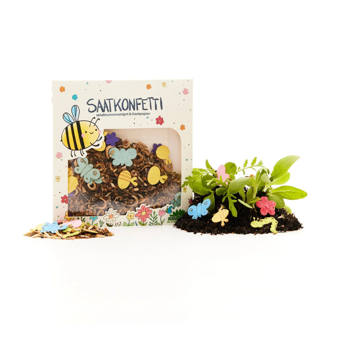 Buntes Saatgutkonfetti