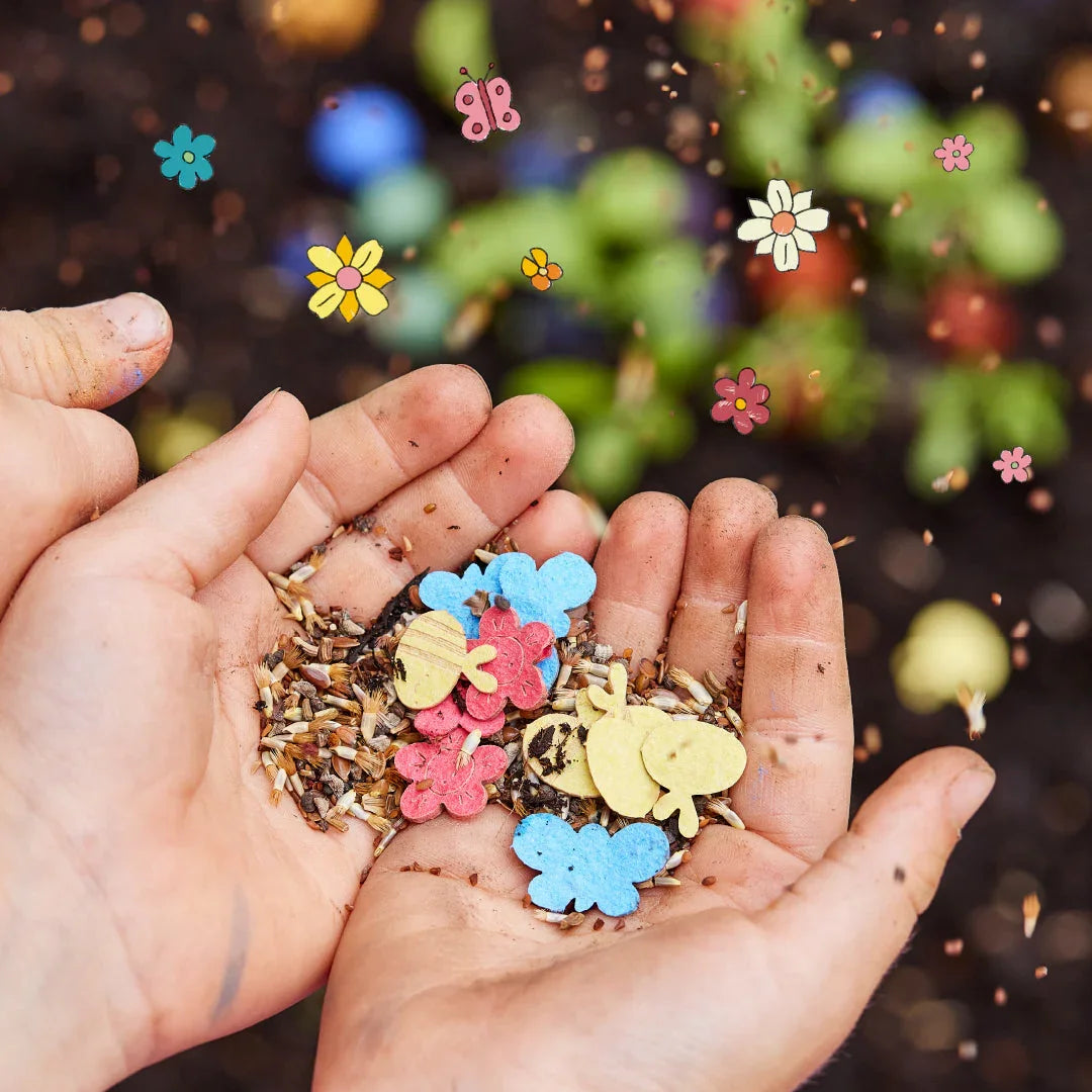 10 x buntes Saatkonfetti im Tütchen