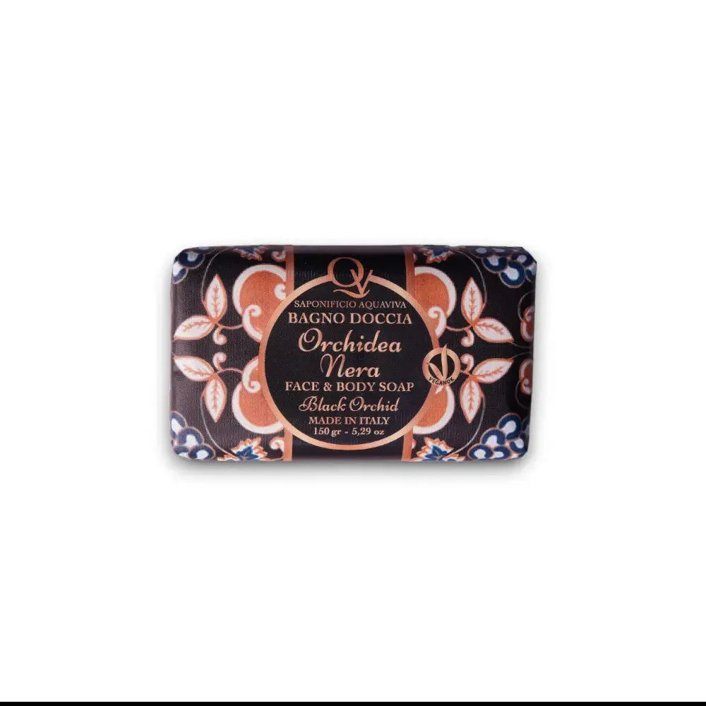 Saponifico Aquaviva Orchidea Nera Face & Body Soap - BLACK ELIXIR - Maison de Parfum