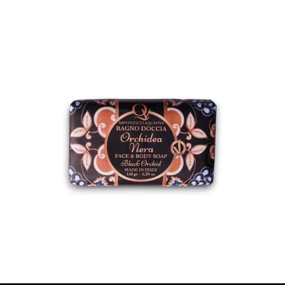 🎁 Saponifico Aquaviva Orchidea Nera Face & Body Soap (100% off) - BLACK ELIXIR - Maison de Parfum