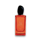 Roter Parfumflakon mit schwarzem Verschluss, Sì Passione Éclat Eau de Parfum, freigestellt