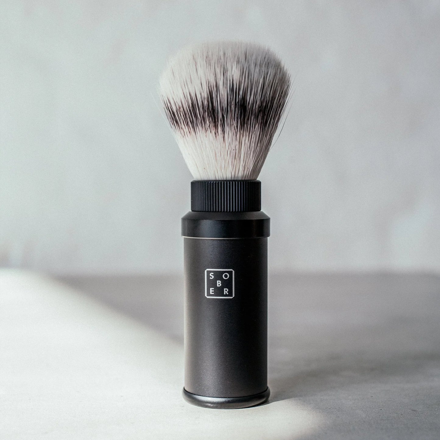 Rasierpinsel Aluminium schwarz