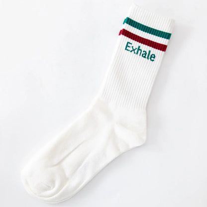 Socken mit Yoga-Motiv: Inhale Exhale | Namasté