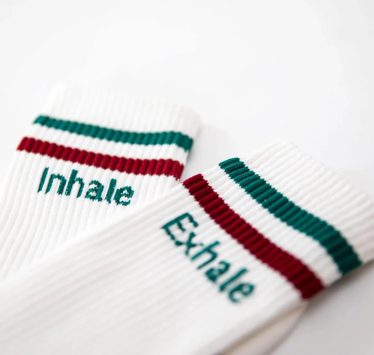 Socken mit Yoga-Motiv in 2 Varianten: Inhale Exhale | Namasté