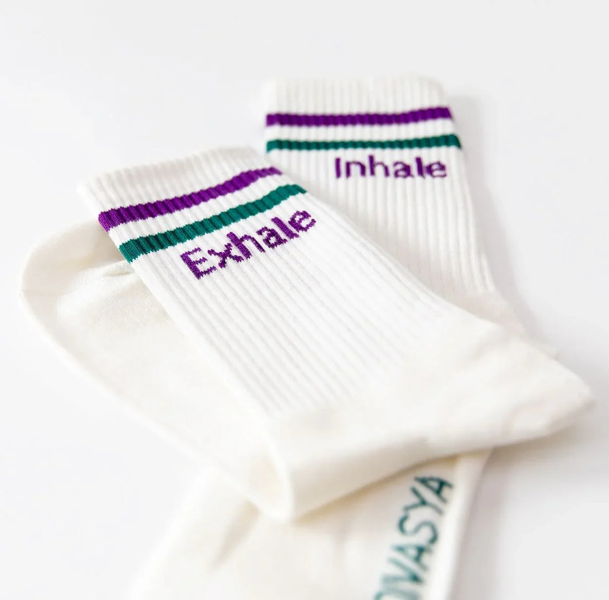 Socken mit Yoga-Motiv: Inhale Exhale | Namasté