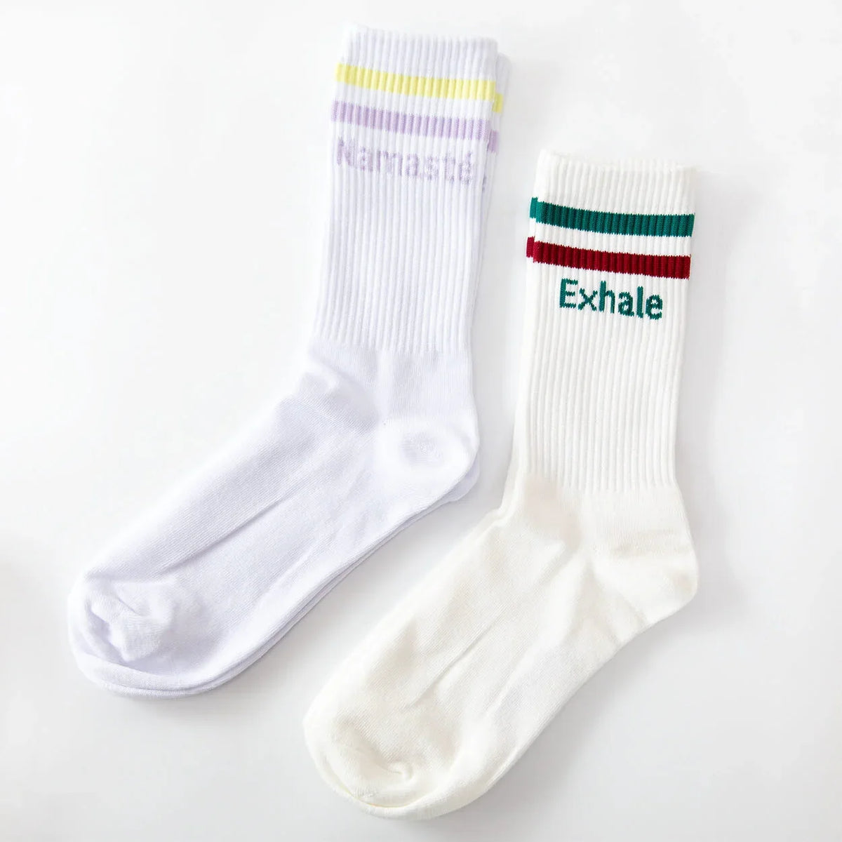 Socken mit Yoga-Motiv: Inhale Exhale | Namasté