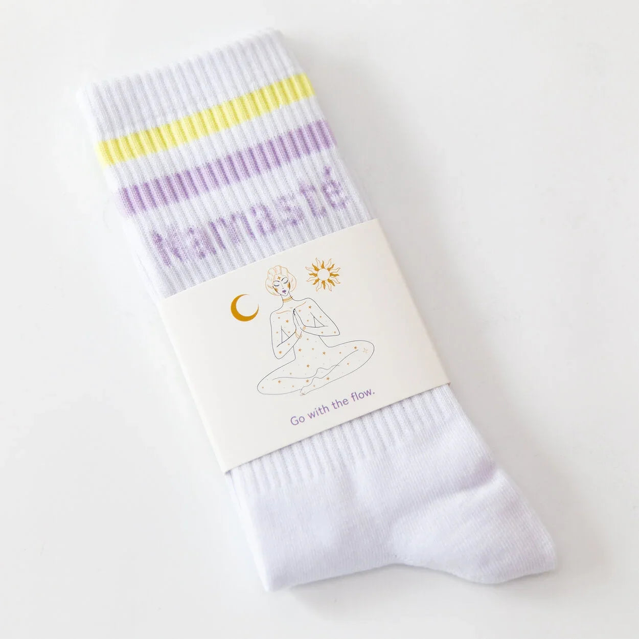 Socken mit Yoga-Motiv: Inhale Exhale | Namasté