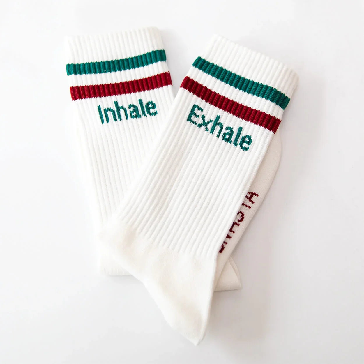 Socken mit Yoga-Motiv: Inhale Exhale | Namasté
