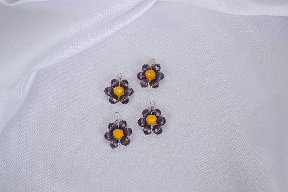 Anhänger Spark in Violett für Mix & Match Creolen