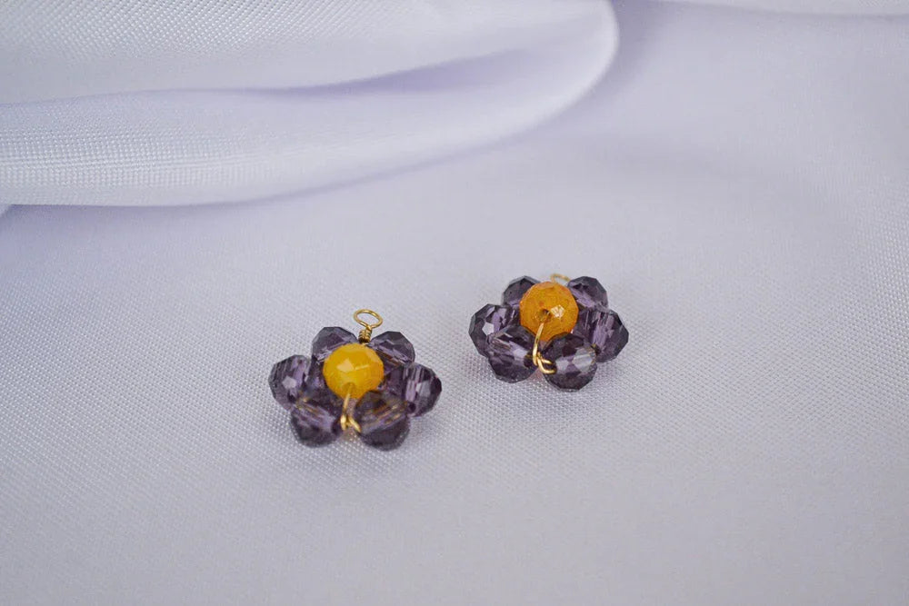 Anhänger Spark in Violett für Mix & Match Creolen