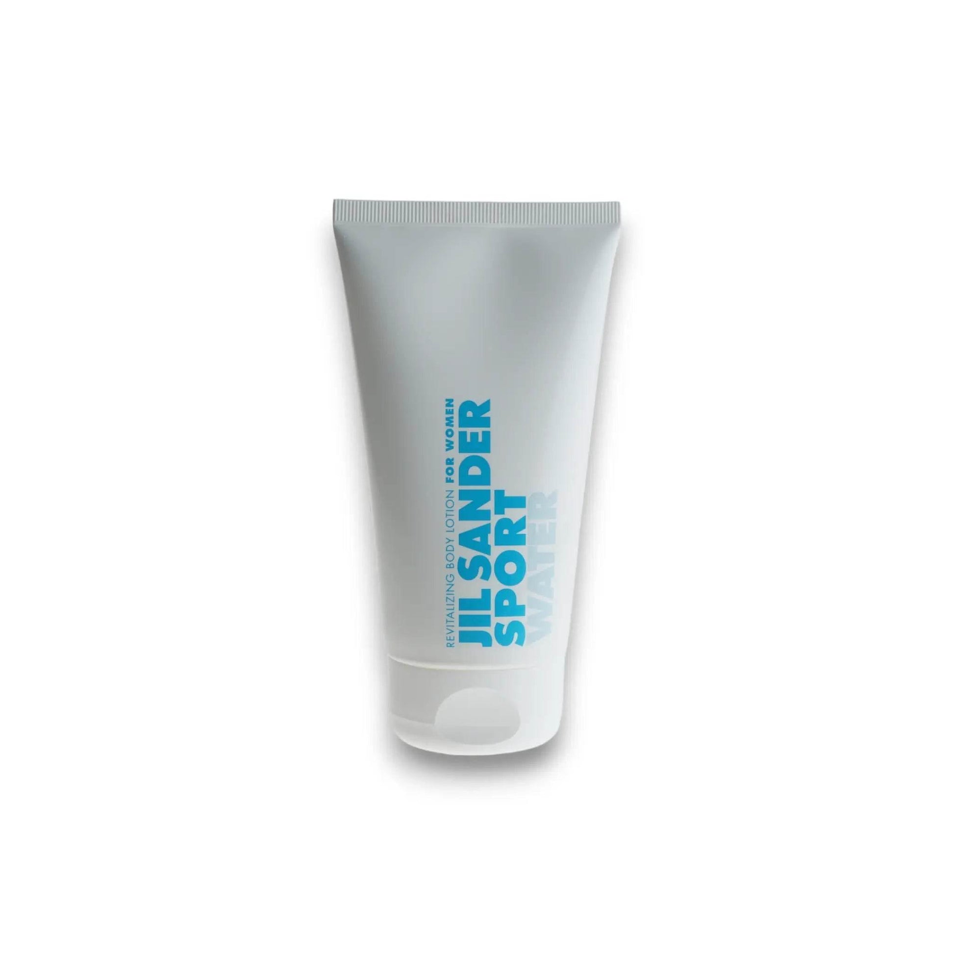 Jil Sander Sport Water Body Lotion Tube auf weißem Hintergrund, feuchtigkeitsspendende Körperpflege