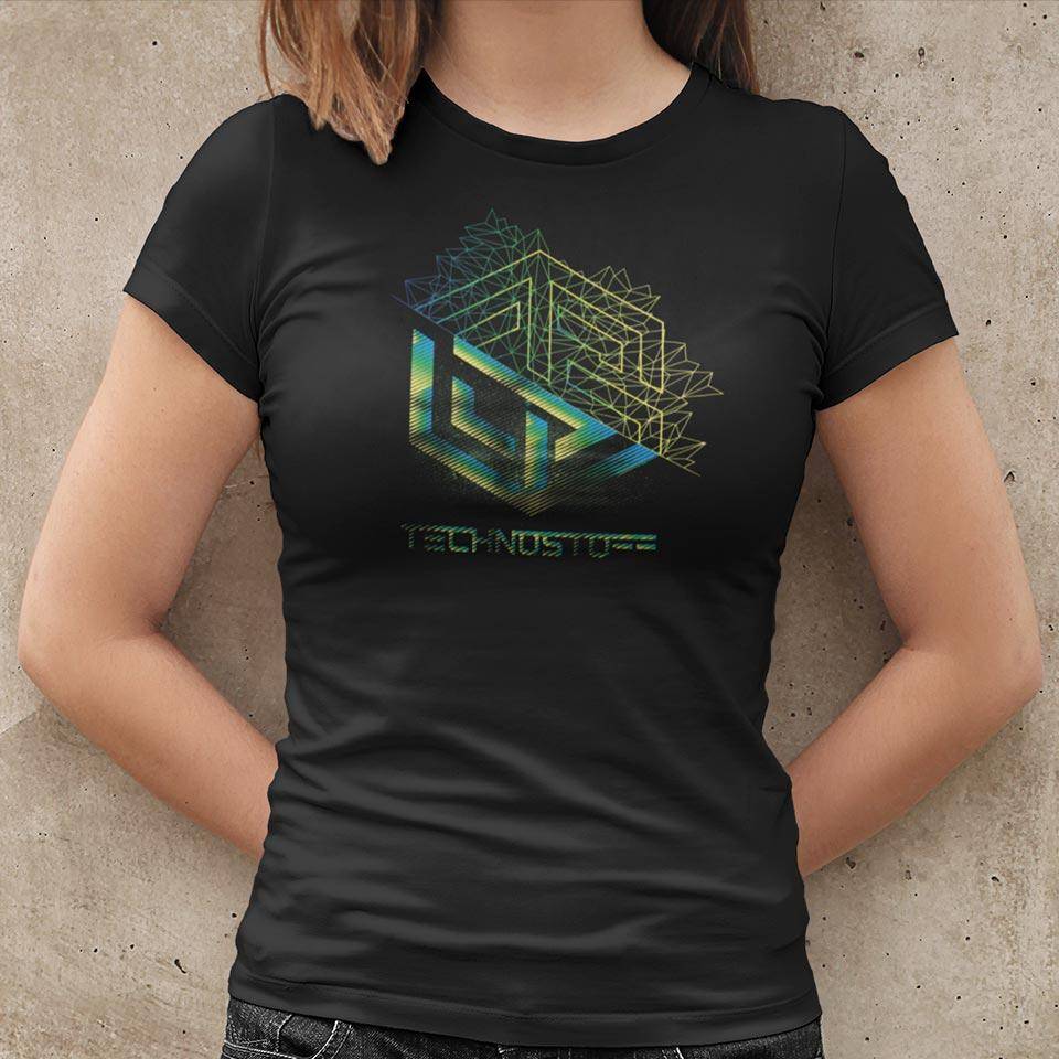 Synthwave Metamorphosis T-Shirt (schwarz / Frauen)