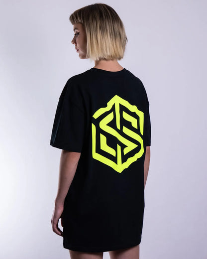 NYS - Neon T-Shirt (unisex, schwarz)
