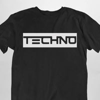 Techno Stripe T-Shirt (schwarz oder weiß / unisex)