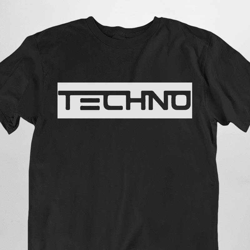 Techno Stripe T-Shirt (schwarz oder weiß / unisex)