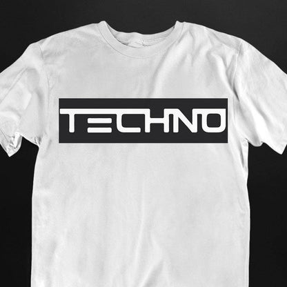 Techno Stripe T-Shirt (schwarz oder weiß / unisex)