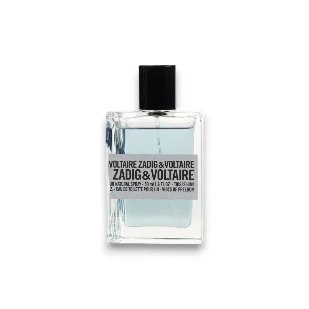 Zadig & Voltaire Eau de Toilette Flakon, klar, mit schwarzem Verschluss, Herrenparfum