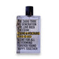 Transparente Parfumflasche mit schwarzem Schriftzug und schwarzem Verschluss, Unisex-Duft