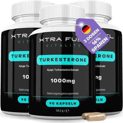 Turkesterone Kapseln - 1000mg Ajuga Turkestanica - Beliebt im Bodybuilding - BLACK ELIXIR - Maison de Parfum