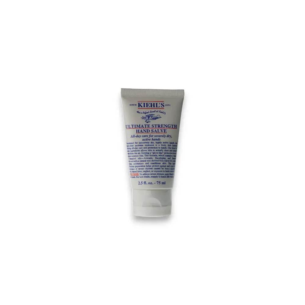 Kiehl’s Ultimate Strength Hand Salve Tube, Handpflege für trockene Hände, 75 ml auf weißem Hintergrund