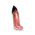 Parfümflakon in High-Heel-Form, glänzend pink und schwarz, luxuriöses Design