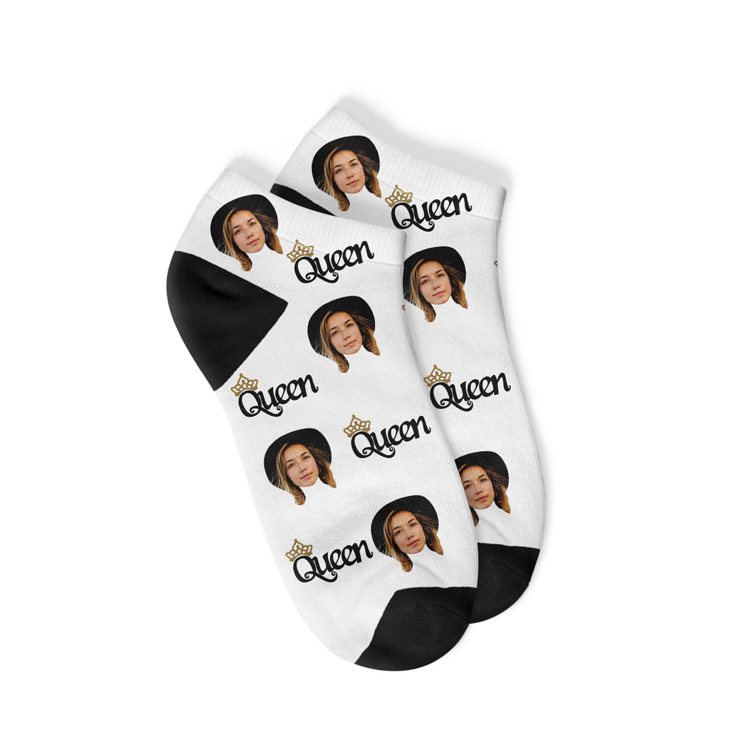 Personalisierte Queen Sneakersocken