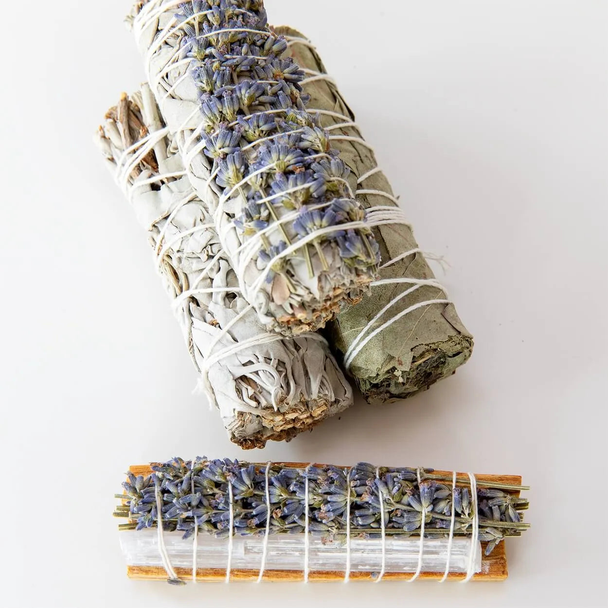 Weißer Salbei räuchern | Räucherbündel Starter Set | mit Räucherschale