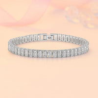 Armband aus 925er Sterling-Silber, Tennisarmband mit Zirkonia