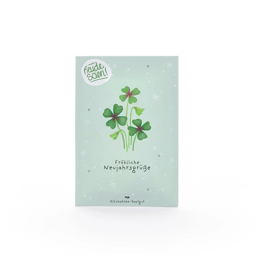 Glücksklee-Saatgut "Dein Neujahrsgruß"