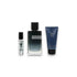 Y Parfum Geschenkset mit Eau de Parfum, Duschgel und Miniversion auf weißem Hintergrund