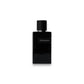 Schwarzer, rechteckiger Parfumflakon mit Yves Saint Laurent Logo, luxuriöses Design