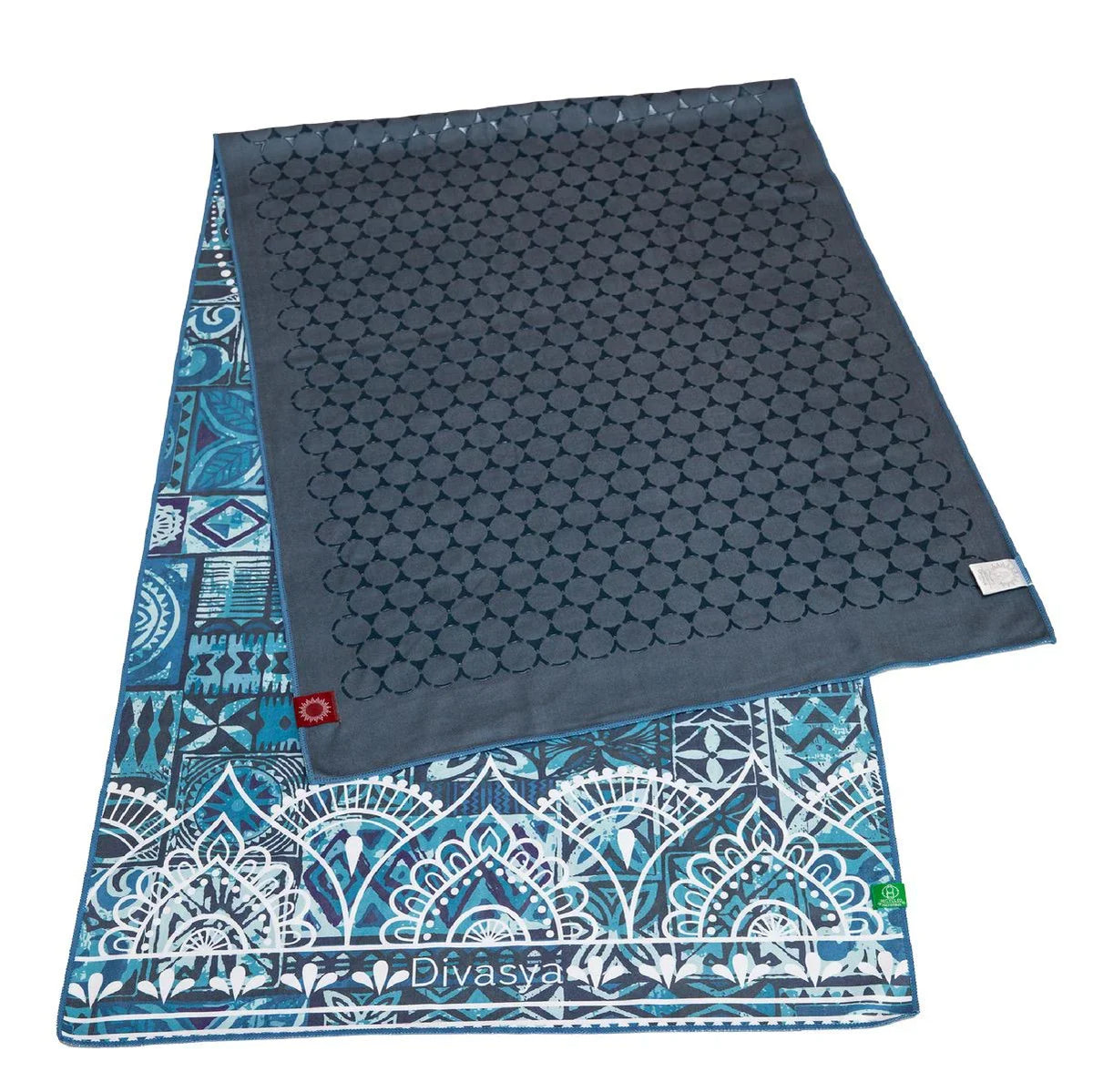 Yoga Handtuch rutschfest aus recycelter Mikrofaser & Silikon-Struktur auf der Unterseite