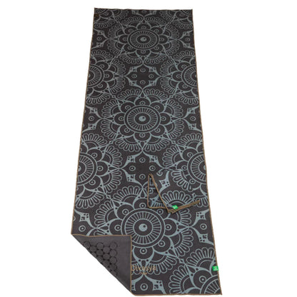 Yoga Handtuch rutschfest aus recycelter Mikrofaser & Silikon-Struktur auf der Unterseite