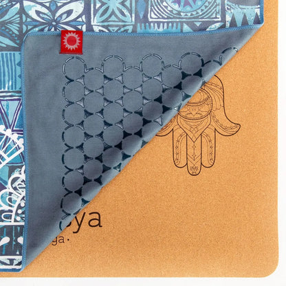 Yoga Handtuch rutschfest aus recycelter Mikrofaser & Silikon-Struktur auf der Unterseite