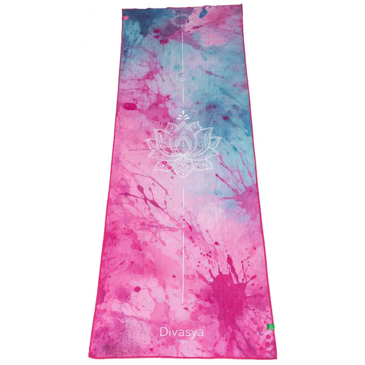 Yoga Handtuch rutschfest aus recycelter Mikrofaser & Silikon-Struktur auf der Unterseite