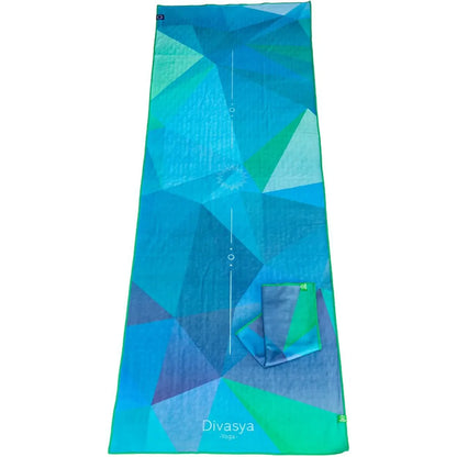 Yoga Handtuch rutschfest aus recycelter Mikrofaser & Silikon-Struktur auf der Unterseite