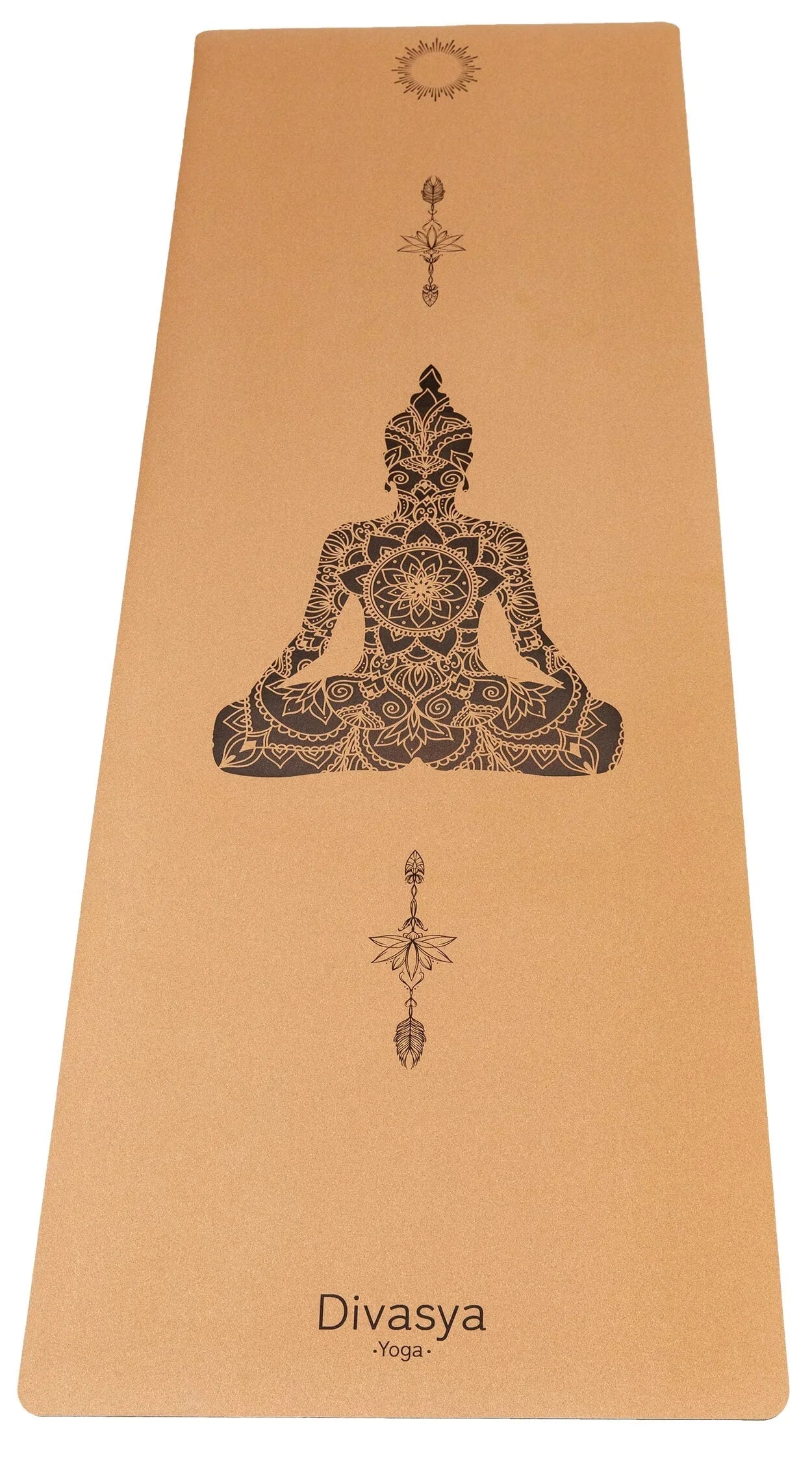 Yogamatte Kork: 100% natürlich | Portugal-Kork & Kautschuk | mit Schutzhülle