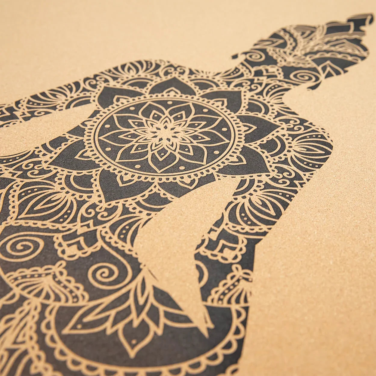 Yogamatte Kork: 100% natürlich | Portugal-Kork & Kautschuk | mit Schutzhülle