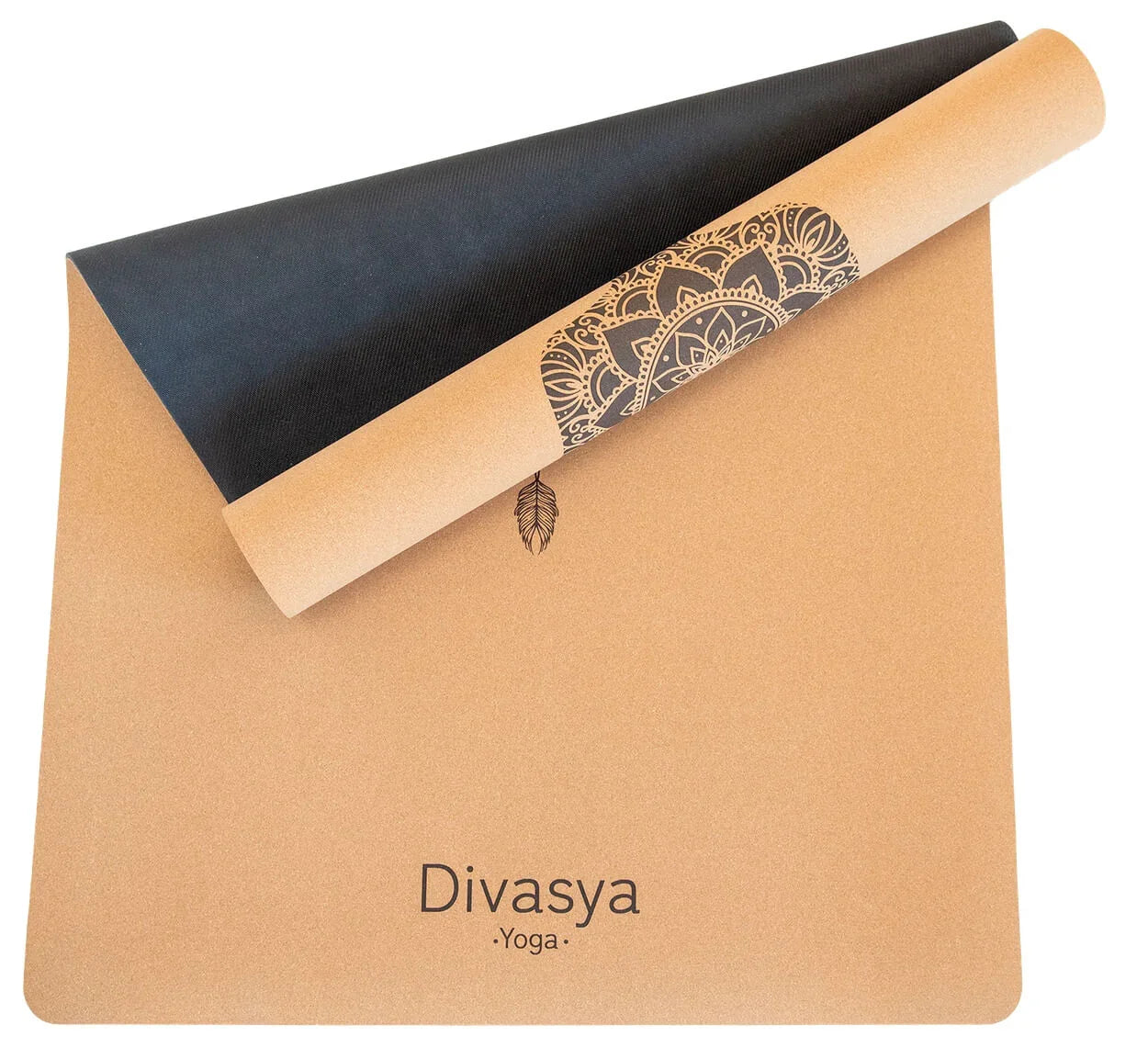 Yogamatte Kork: 100% natürlich | Portugal-Kork & Kautschuk | mit Schutzhülle