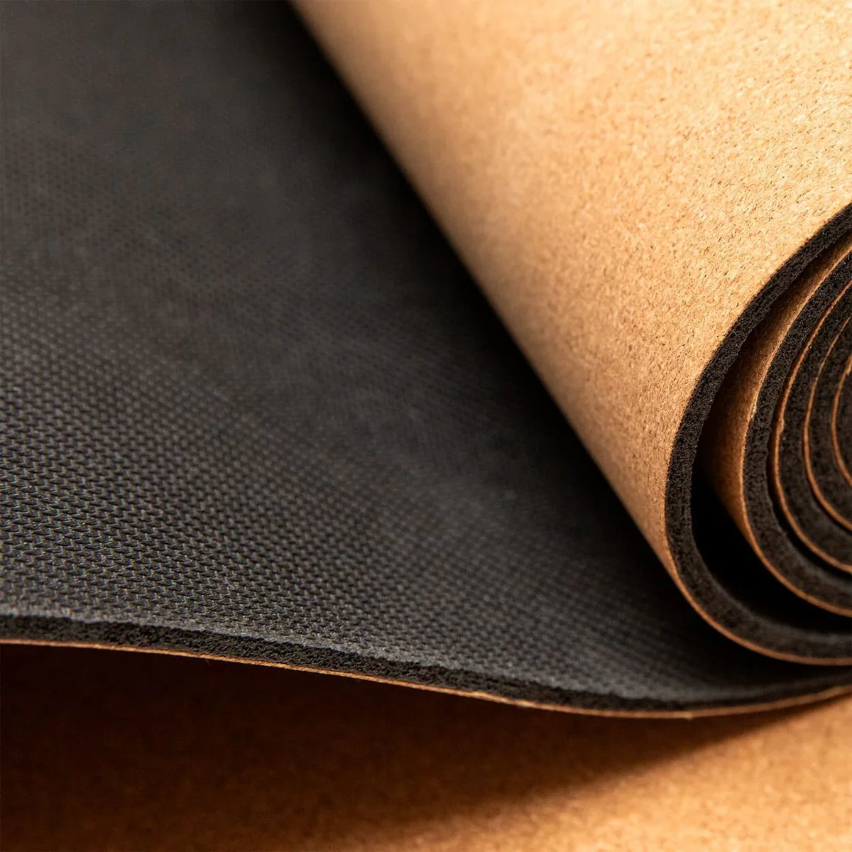 Yogamatte Kork: 100% natürlich | Portugal-Kork & Kautschuk | mit Schutzhülle