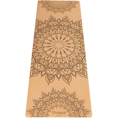 Yogamatte Kork: 100% natürlich | Portugal-Kork & Kautschuk | mit Schutzhülle