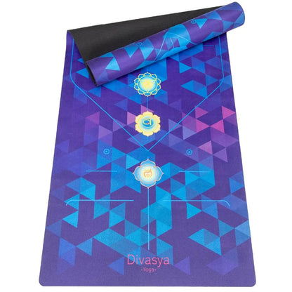 Nachhaltige Yogamatte aus Naturkautschuk & recycelter Mikrofaser Chakra