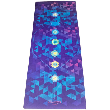 Nachhaltige Yogamatte aus Naturkautschuk & recycelter Mikrofaser Chakra