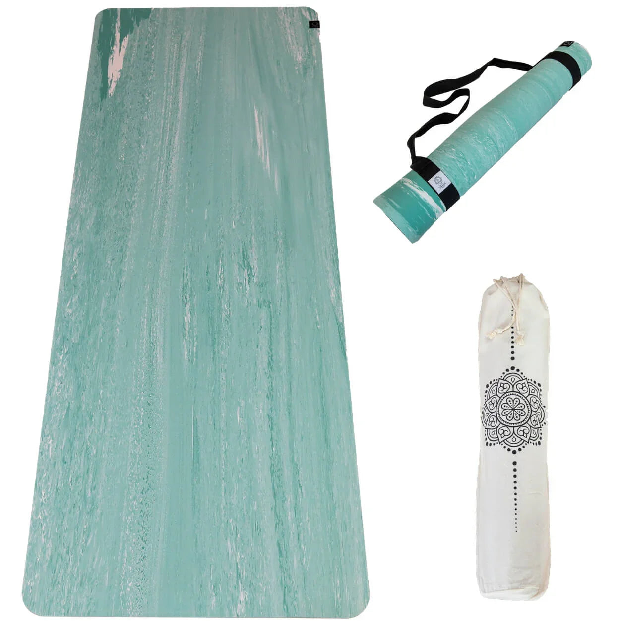 Yogamatte Naturkautschuk PURE: rutschfest, nachhaltig & extra breit