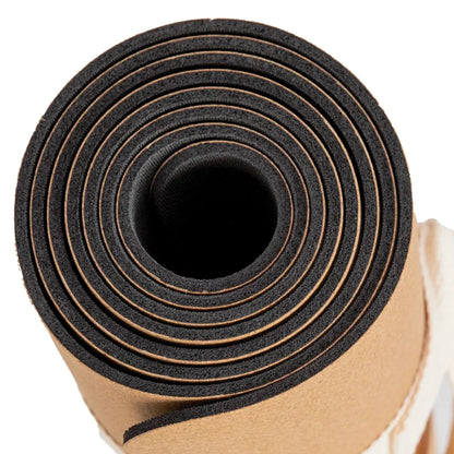 Yoga Set KOMFORT: Kork Yogamatte mit Yoga Knie Pads